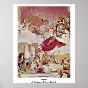 Póster Europa Por Giovanni Battista Tiepolo