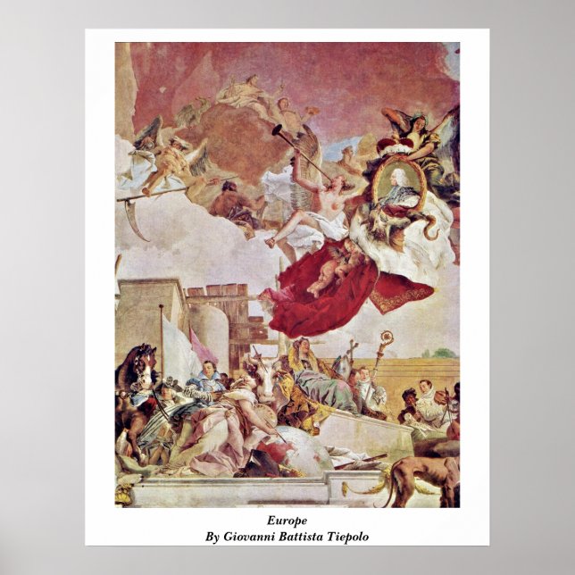 Póster Europa Por Giovanni Battista Tiepolo (Frente)