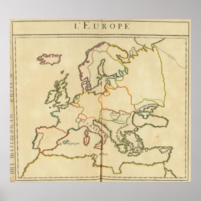 Póster Europa por religião 2 (Frente)