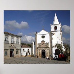 Poster Europa, Portugal, Obidos. Papais noeis Maria Churc