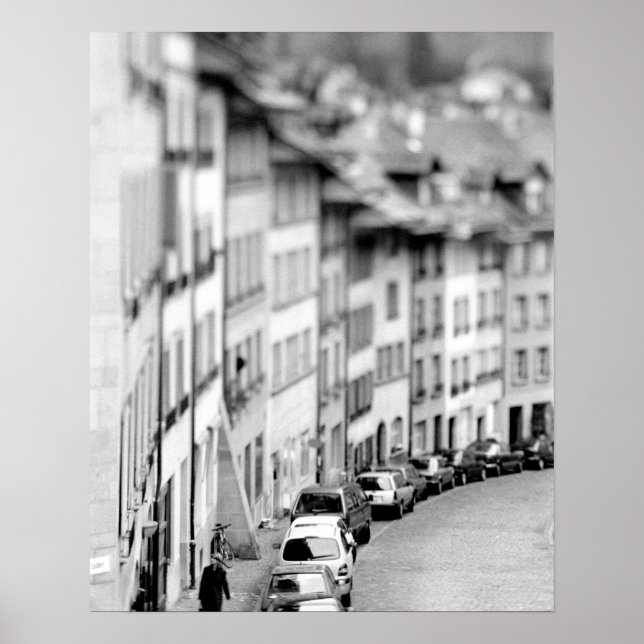 Póster Europa, Suíça, Berna. Edifícios da Cidade Velha (Frente)