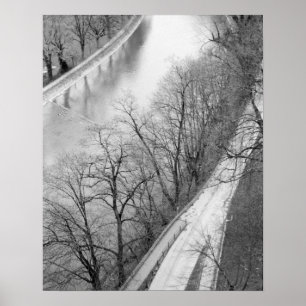 Póster Europa, Suiça, Berna. Visão geral do Aare