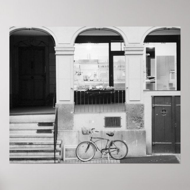 Poster Europa, Suiça, Berne. Edifício Kramgasse (Frente)