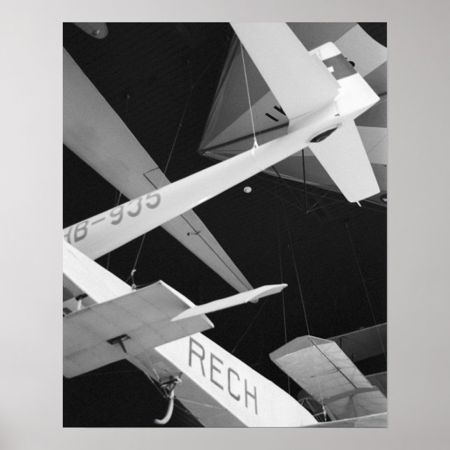 Póster Europa, Suíça, Lucerna. Planador aéreo (Frente)