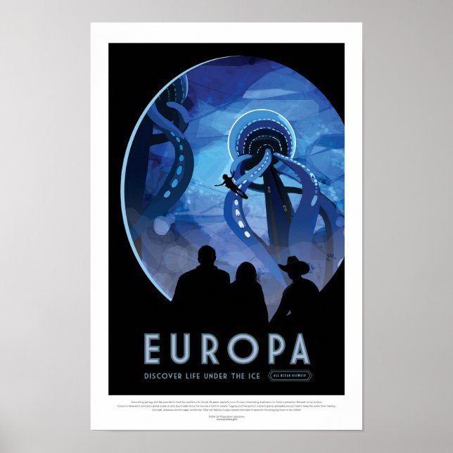 Poster Europa | Visão do futuro da NASA (Frente)