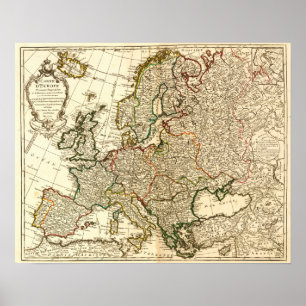 Poster EuropaMapa PanorâmicoEuropa 2