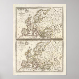Póster Europe before barbarian invasions