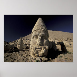 Poster Europe, Turkey, Kurdi. Nemrut Dagh.