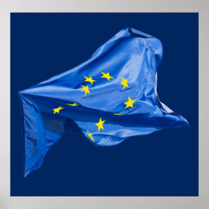 Poster European flag
