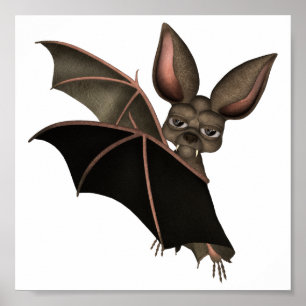 Póster Europeia: Arte Colecionável: Vampiro Bat (bat2)