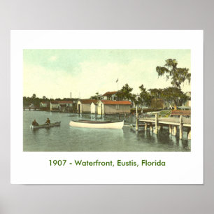 Póster EUSTIS, FL - Beira-rio, 1907