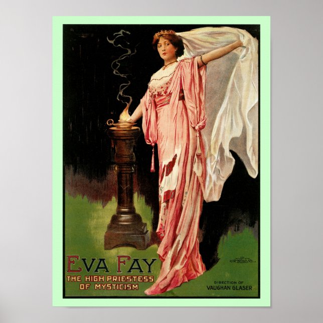 Póster Eva Fay ~O Alto Sacerdote do Mysticismo (Frente)