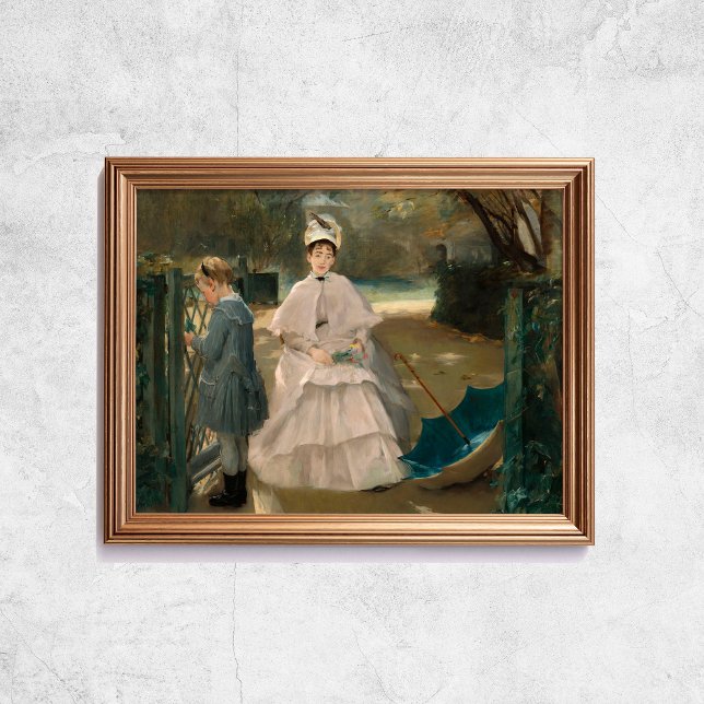 Poster Eva Gonzales Nanny E Crianças Impressionam Arte (Eva Gonzales Nanny And Child Impressionism Art Poster
)