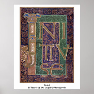 Póster Evangelho pelo mestre do evangelho de Wernigerode