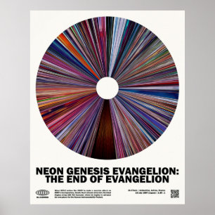 Poster Evangélio de Gênesis MínimoNeon O Fim do Evangel