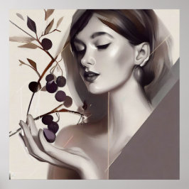 Poster Eve e a fruta proibida, Muro Moderno da Mulher