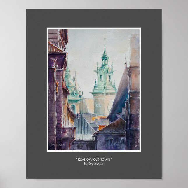 Poster EVE Painted Krakow, Cidade Polônia (Frente)
