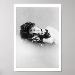 Póster Evelyn Nesbit, 1901, fotografada por Otto Sarony