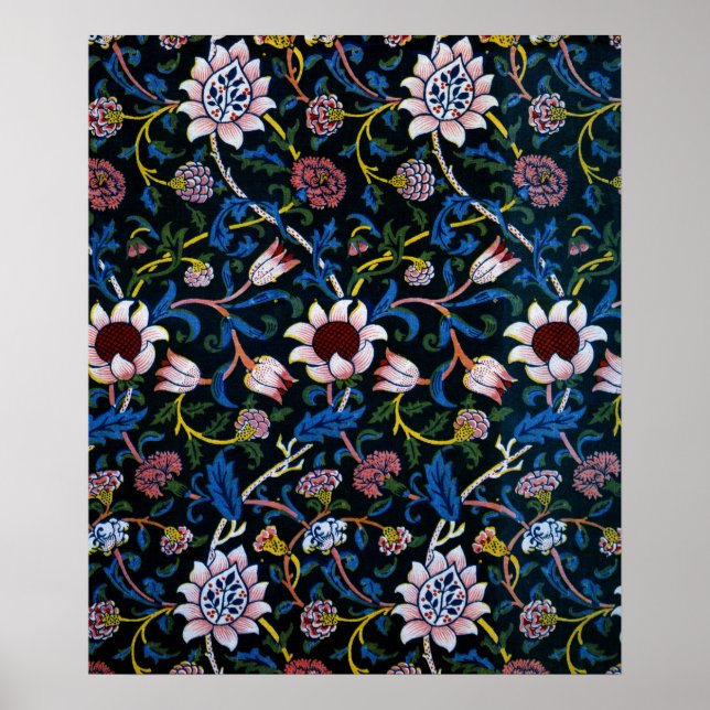 Poster Evenlode por William Morris (Frente)