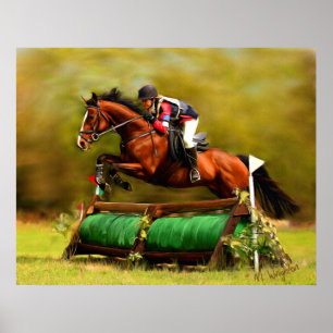 Poster Eventer - Horse Art