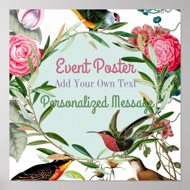 Poster Evento de Aves (Frente)