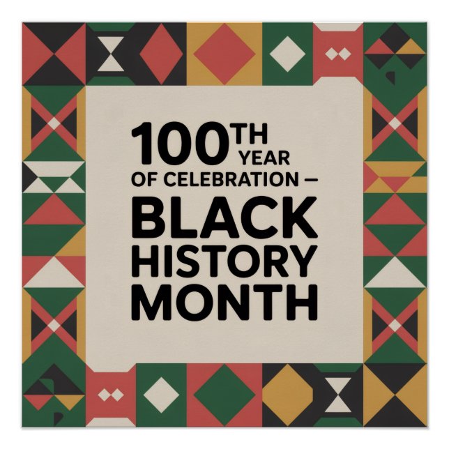 Póster Evento de Celebração do Mês da História Negra (Frente)