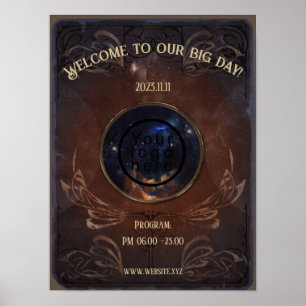 Poster Evento de fantasia mágica medieval do livro