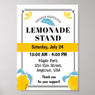 Poster Evento de limonada