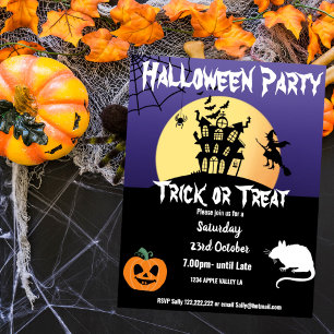 Poster evento de tema de festa no Halloween