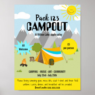 Poster evento de tema do campo de pesquisa