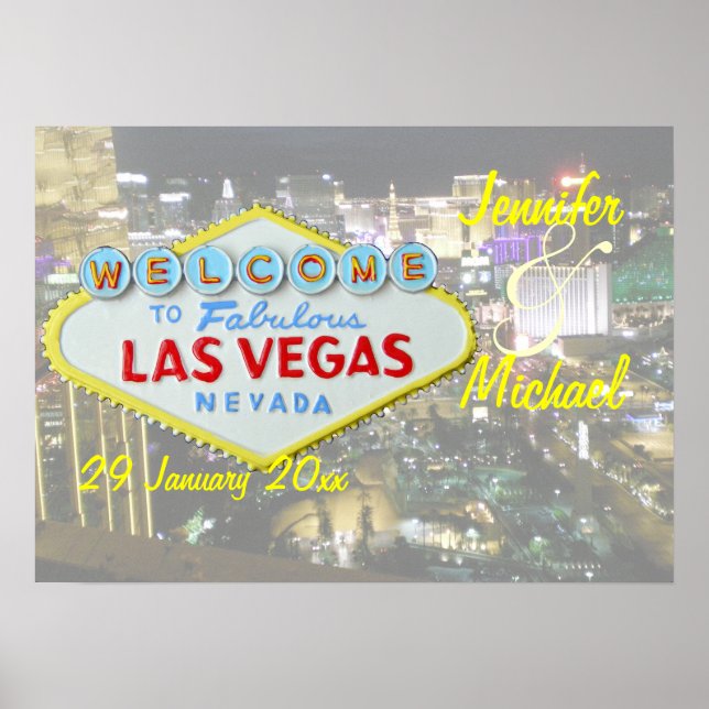 Póster Evento Especial Personalizado em Las Vegas (Frente)