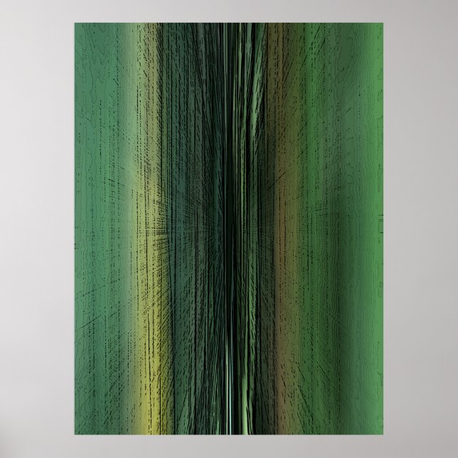 Poster Evento Horizonte 6711 - Abstrato Verde (Frente)