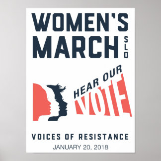 Póster Evento SLO de Janeiro de Marcha das Mulheres