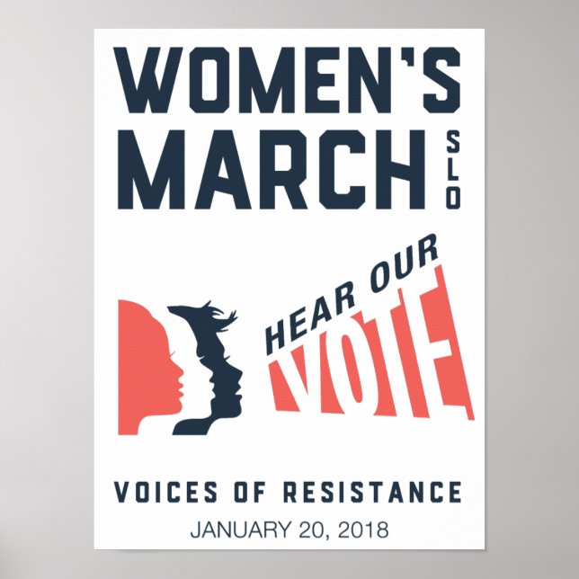 Póster Evento SLO de Janeiro de Marcha das Mulheres (Frente)
