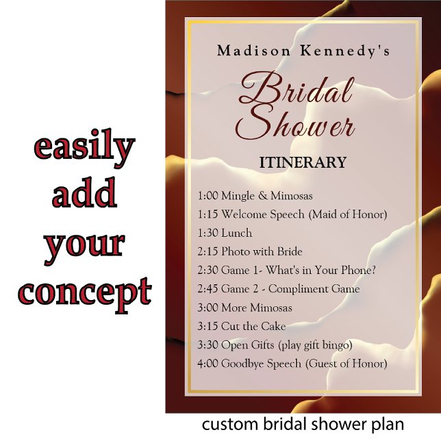 Poster Eventos de Chá de Panela de Noiva Divertidos Fab I (Criador carregado)