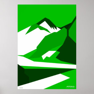 Poster Everest Green - Seleção da Galeria de Artes