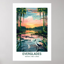Poster Everglades National Park Florida EUA