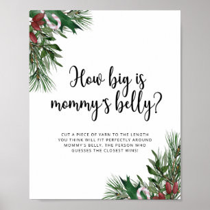 Poster Evergreen é o tamanho do jogo de barriga de mamãe