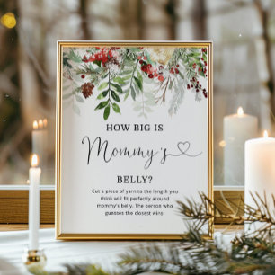 Poster Evergreen é o tamanho do jogo de barriga de mamãe