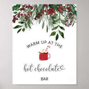 Poster Evergreen Warm no bar de chocolate quente
