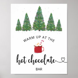 Poster Evergreen Warm no bar de chocolate quente