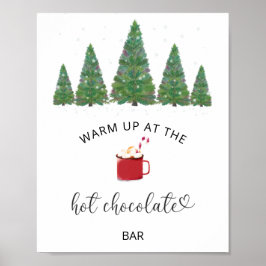 Poster Evergreen Warm no bar de chocolate quente