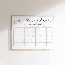 Poster EVERLEIGH acha que o Chá de fraldas de data de che