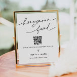 Poster EVERLEIGH Honeymoon Fund - Sinal de Casamento<br><div class="desc">Everleigh Collection - uma coleção espantosa e minimalista que apresenta uma fonte moderna de caligrafia que é simultaneamente chic e na moda. Essa coleção oferece um design eterno elegante que é perfeito para qualquer evento, de casamentos a chás de fraldas e tudo o que há entre eles. Assuma a elegância...</div>