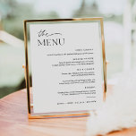 Poster EVERLEIGH Sinal de Menu Janto de Casamento 8x10<br><div class="desc">Everleigh Collection - uma coleção espantosa e minimalista que apresenta uma fonte moderna de caligrafia que é simultaneamente chic e na moda. Essa coleção oferece um design eterno elegante que é perfeito para qualquer evento, de casamentos a chás de fraldas e tudo o que há entre eles. Assuma a elegância...</div>