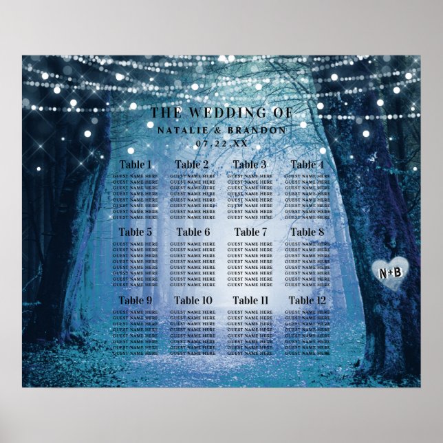 Poster Evermore | Placa de Mesa florestal entendida (Frente)