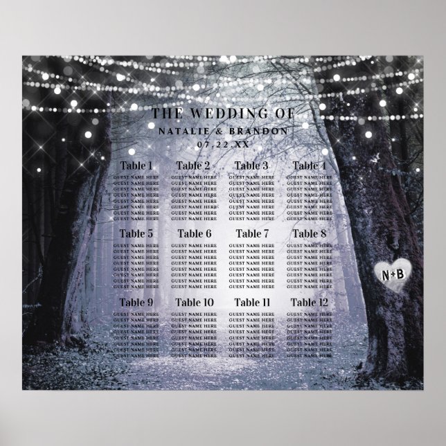 Poster Evermore | Placa de Mesa florestal entendida (Frente)
