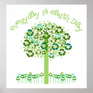 Póster Everyday Is Earth Day