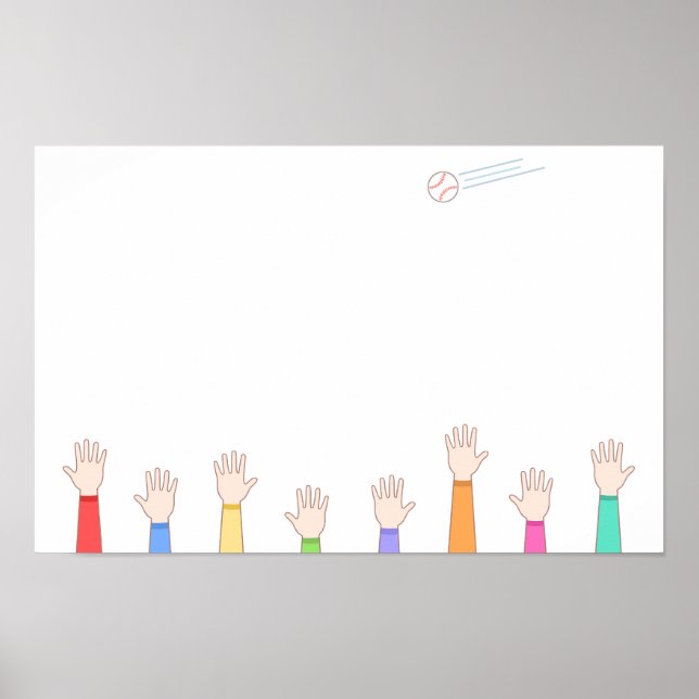 Poster Everyone is aiming for that home run catch. (Frente)