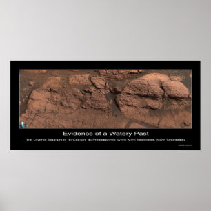 Póster Evidence of a Watery Past on Mars